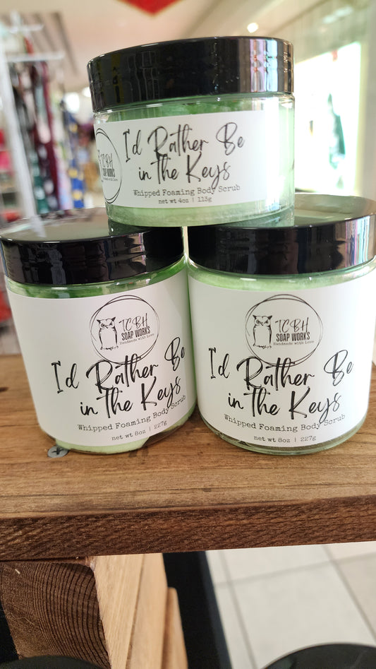 4 oz "I'd Rather be in the Keys" Whipped Foaming Body Scrub