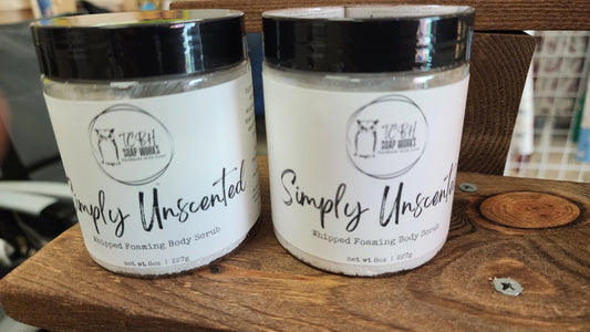4 oz Simply Unscented Whipped Foaming Body Scrub